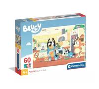 Clementon -i Bluey - Puzzle Infantil Super Color, 60 Piezas, Rompecabezas para niños de 4+ años, Colores Brillantes, imágenes, Habilidades lógicas y manuales, 33,5 x 23,5 cm, 26311