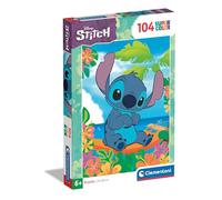 Clementoni Puzzle - Disney Stitch - Supercolor Puzzle Infantil De 104 Piezas, para Niños 6-8 Años, Desarrolla La Concentraciòn Mentàl Y La Logica, 25755
