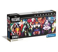 Clementoni Puzzle - Disney Villains - Puzzle De 1000 Piezas para Adultos Panorama, Rompecabezas Adultos, Entretenimento, 39872