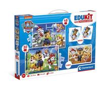 Clementoni Puzzle Edukit 4 en 1 Paw Patrol Rompecabezas para Niños +3 Años