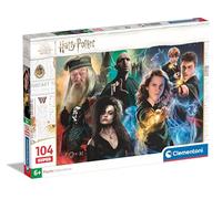 Clementoni Puzzle - Harry Potter - Supercolor Puzzle Infantil De 104 Piezas, para Niños 6-8 Años, Desarrolla La Concentraciòn Mentàl Y La Logica, 25775