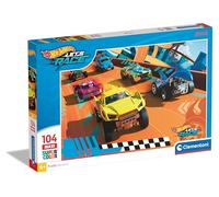 Clementoni Puzzle - Hotwheels - Supercolor Puzzle Infantil De 104 Piezas, para Niños 4-6 Años, Desarrolla La Concentraciòn Mentàl Y La Logica, 25762