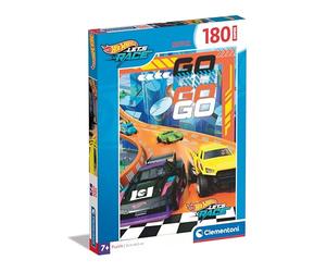 Clementoni Puzzle - Hotwheels - Supercolor Puzzle Infantil De 180 Piezas, para Niños 7-9 Años, Desarrolla La Concentraciòn Mentàl Y La Logica, 29789