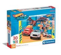 Clementoni- Hot Wheels Hotwheels-Supercolor Puzzle Infantil De 30 Piezas, Coches, para Niños 3-5 Años, Desarrolla La Logica, Y La Observaciòn, Aprendizaje, 20284, Multicolor