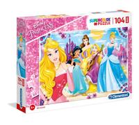 Clementoni - Puzzle infantil 104 Maxi Piezas Princesas, puzzle infantil de pieza