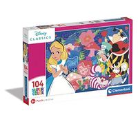 Clementoni 25748 Supercolor Disney Classics Alice-Puzzle 104 Teile Ab 6 Jahren,