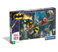 Clementoni - Puzzle Infantil 104 Piezas Batman DC Comics, Puzzle Infantil Personajes Batman DC Comics, 25031