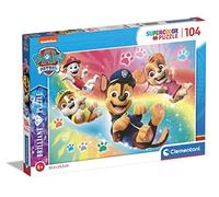 Clementoni - Puzzle Infantil 104 Piezas Brillante Paw Patrol, Patrulla Canina- Desde 6 años (20190)