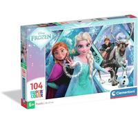 Clementoni - Puzzle Infantil 104 Piezas Frozen, Puzzle Infantil Personajes Frozen Walt Disney, 25045