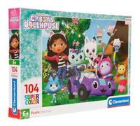 Clementoni - Puzzle Infantil 104 Piezas Gabby'S Dollhouse, Puzzle Infantil Personajes Gabby, 25034