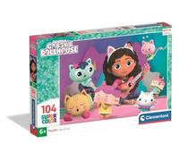 Clementoni - Puzzle Infantil 104 Piezas Gabby'S Dollhouse, Puzzle Infantil Personajes Gabby, 253033