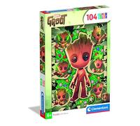 Clementoni - Puzzle Infantil 104 Piezas Marvel Groot, Puzzle Infantil Avengers, 25051