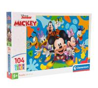 Clementoni - Puzzle Infantil 104 Piezas Walt Disney Mickey and Friends, Puzzle Infantil Personajes Mickey and Friends, 25053