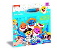 Clementoni - Puzzle Infantil 15 Piezas Baby Shark, Water Reveal, Puzzle para Pintar con Agua, a Partir de 3 años (22241)