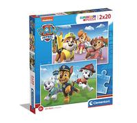 Clementoni - Puzzle Infantil 2 Puzzles de 20 Piezas Paw Patrol, Patrulla Canina- Desde 3 años (24800)