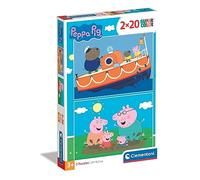 Clementoni Puzzle infantil Peppa Pig – 2 puzzles de 20 piezas – Desde 3 años (24797)