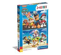 Clementoni - Puzzle Infantil 2 Puzzles de 60 Piezas Piezas Paw Patrol, Patrulla Canina- Desde 4 años (21623)