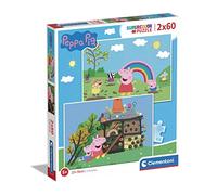 Clementoni - Puzzle Infantil 2 Puzzles de 60 Piezas Piezas Peppa Pig- Desde 4 años (21622)