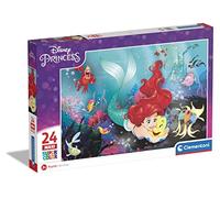 Clementoni - Puzzle Infantil 24 Maxi Piezas Grandes La Sirenita, Disney- Desde 3 años (24243)