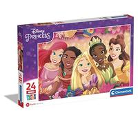 Clementoni - Puzzle Infantil 24 Maxi Piezas Grandes Princesas Disney- Desde 3 años (24241)