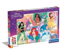 Clementoni - Puzzle Infantil 24 Maxi Piezas Princesas; Puzzle Infantil Piezas Grandes Princesas Disney, a Partir de 3 años (24232)
