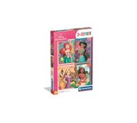 Clementoni - Puzzle infantil Walt Disney Princess - 2x20 piezas - 24092