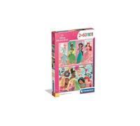 Clementoni - Puzzle Infantil 2X60 Piezas Walt Disney Princess, Puzzle Infantil Princess Walt Disney, 24824