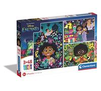 Clementoni – Puzzle infantil Encanto Disney – 3 puzzles de 48 piezas – Desde 5 años (25286)