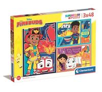 Clementoni - Puzzle Infantil 3 Puzzles de 48 Piezas FireBuds- Desde 5 años (25283)