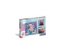 Clementoni - Puzzle Infantil 3X48 Piezas Square Frozen, Puzzle Infantil Frozen Walt Disney, 25021