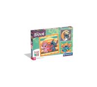 Clementoni - Puzzle Infantil 3X48 Piezas Square Stitch, Puzzle Infantil Personajes Stitch Walt Disney, 25062