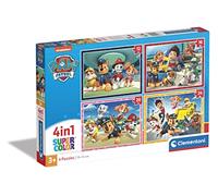 Clementoni - Puzzle Infantil 4 Puzzles en 1: Puzzles de 12, 16, 20 y 24 Piezas Paw Patrol, Patrulla Canina- Desde 3 años (21513)