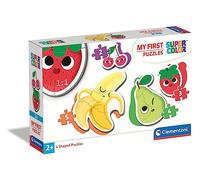 Clementoni - Puzzle Infantil Frutas y Verduras, Progresivo 2-3-4-5 Piezas, My First Puzzle, a Partir de 2 años (20815)