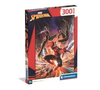 Clementoni Puzzle infantil Spider-Man Super 300 piezas - a partir de 9 años - Juego de mesa Marvel - Imagen dinámica - Idea de regalo