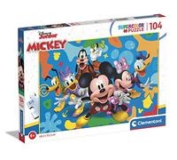 Clementoni - Puzzle Infantil Super 104 Piezas Mickey y Sus Amigos- Desde 6 años (25745)