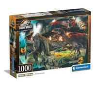Clementoni Puzzle - Jurassic World - Puzzle De 1000 Piezas para Adultos, Rompecabezas Adultos, Entretenimento, 39856