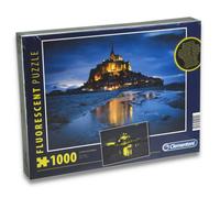 Clementoni Puzzle Le Mont Saint Michel Fluorescente 1000 Piezas Puzzle Ocio