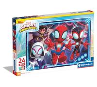 Clementoni- Marvel Spidey and His Amazing Friends Supercolor Puzzle Infantil De 24 Maxi Piezas, para Niños 3-5 Años, Desarrolla La Concentraciòn Mentàl Y La Logica, 28527, Multicolor