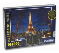 Clementoni Puzzle París Fluorescente 1000 Piezas Torre Eiffel Puzzle Ocio