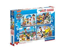 Clementoni- Puzzle Patrulla Canina Paw Patrol 20+60+100+180pzs Does Not Apply Italy Adulto, Multicolor, One Size (21412)
