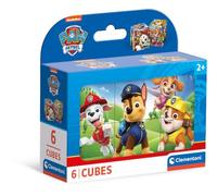 Clementoni- Paw Patrol Paquete De 6 Cubos para Armar 6 Imágenes Distintas, Puzzle Infantil 2-4 Años De 6 Piezas, 40658, Multicolor