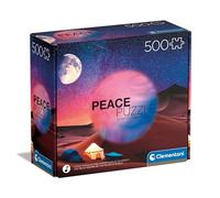 Clementoni Peace Starry Night Dream-Puzzle De 500 Piezas, Rompecabezas Adultos, Entretenimento, 35527, Multicolor
