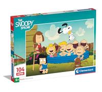 Clementoni- Peanuts Supercolor Puzzle Infantil De 104 Piezas, para Niños 6-8 Años, Desarrolla La Concentraciòn Mentàl Y La Logica, 25770, Multicolor