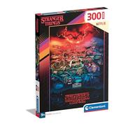 Clementoni- Netflix-Stranger Things Supercolor Puzzle Infantil De 300 Piezas, para Niños 9-11 Años, Desarrolla La Concentraciòn Y La Logica, 21730, Multicolor