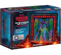 Clementoni - Puzzle Stranger Things - The DEMOGORGON'S Hunt, con luz LED: Rompecabezas de 520 Piezas, Escena Que Cambia de Color con Eleven contra Demogorgon