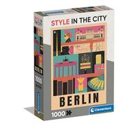 Clementoni Style In The City-Berlin-Puzzle De 1000 Piezas, Rompecabezas Adultos, Entretenimento, 39845, Multicolor