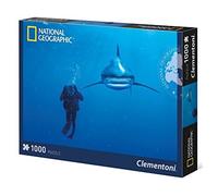 Clementoni Puzzle Whitetip Tiburón 1000 Piezas Shark Animal Natural Vida Salvaje