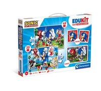 Clementoni - Puzzles Edukit 4 en 1 Sonic