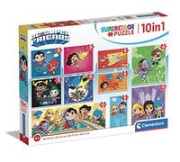 Clementoni - Puzzles Infantiles 10 en 1, DC Comics, Puzzles de distinto tamaño para montarlos progresivamente de Superheroes, a Partir de 4 años (20272)