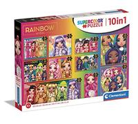 Clementoni - Puzzles Infantiles 10 en 1, Rainbow High, Puzzles de distinto tamaño para montarlos progresivamente, a Partir de 4 años (20273)